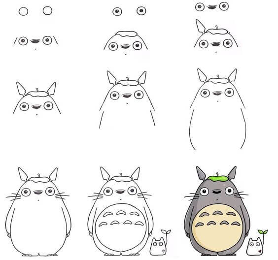 Jak Narysować Leśny Totoro