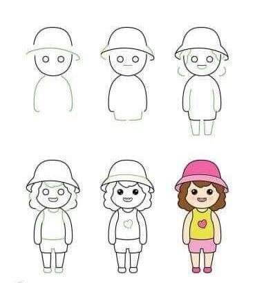 Jak Narysować Milutka dziewczynka chibi