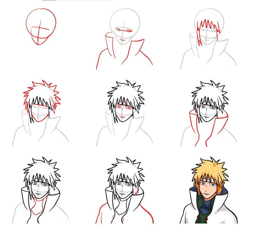 Jak Narysować Minato z Naruto