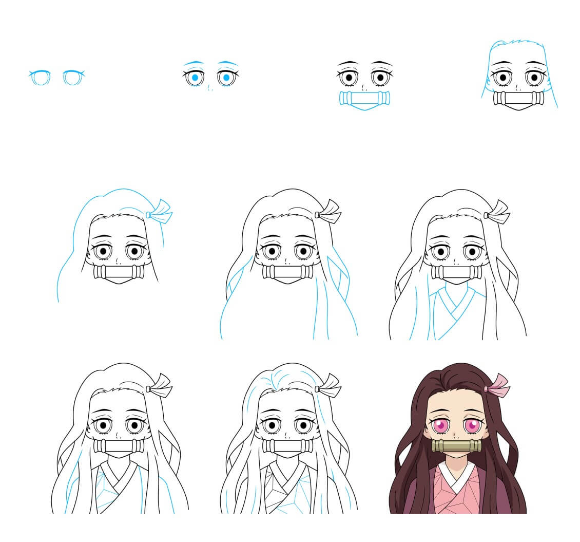 Jak Narysować Nezuko anime
