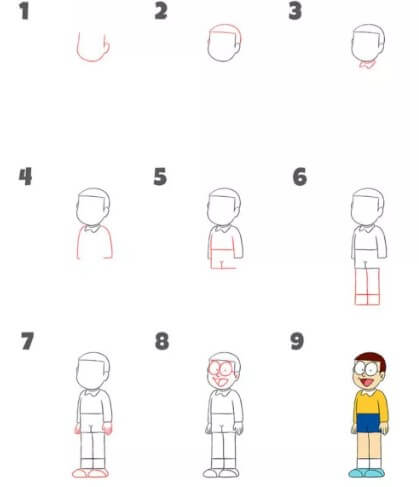 Jak Narysować Postacie z Doraemon