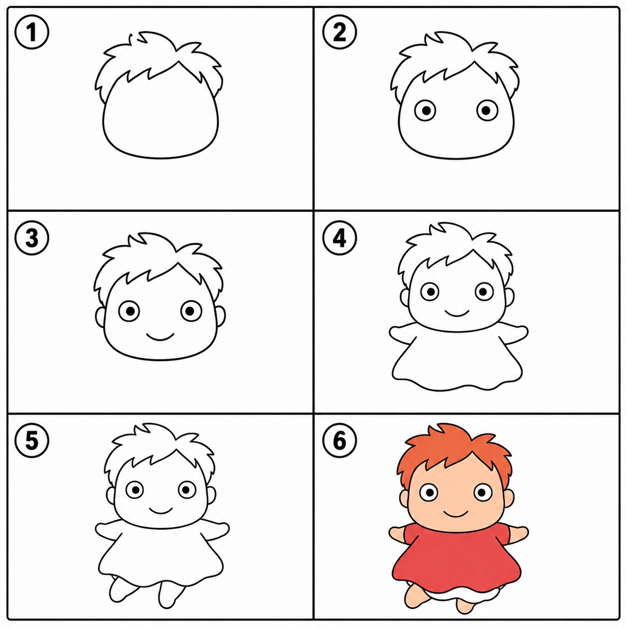 Jak Narysować Ponyo anime