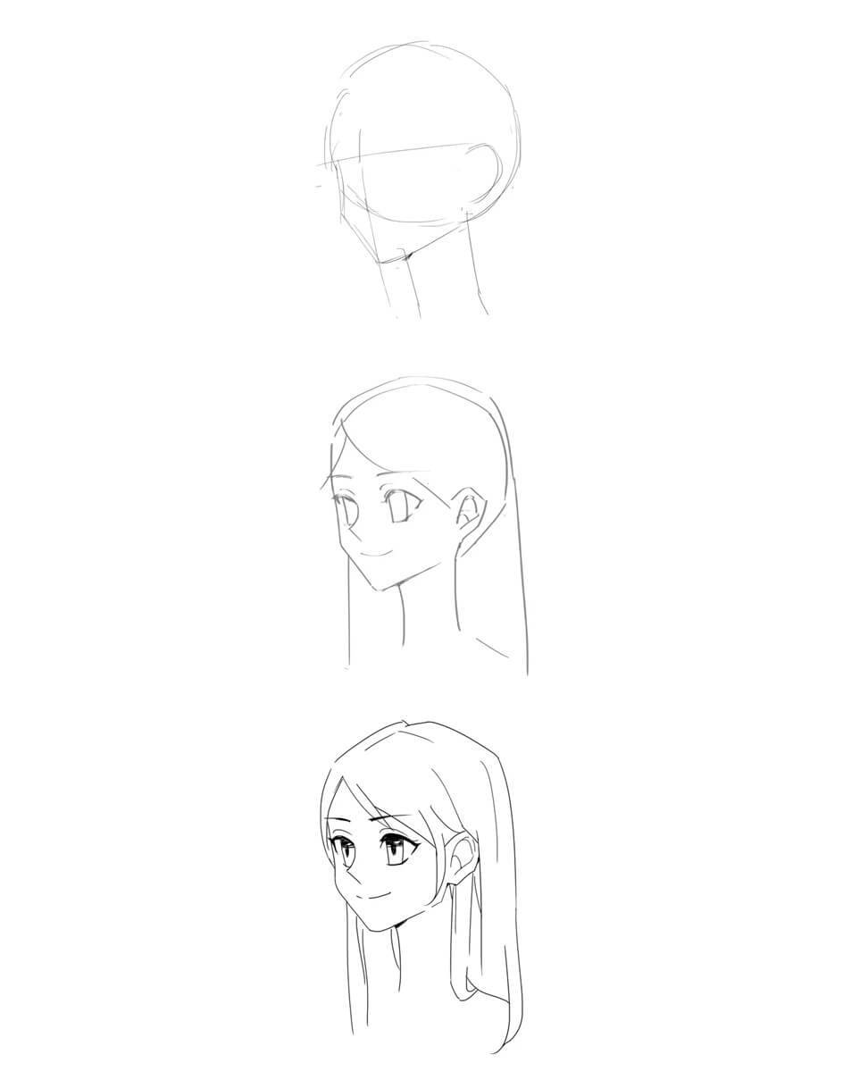 Jak Narysować Portret anime