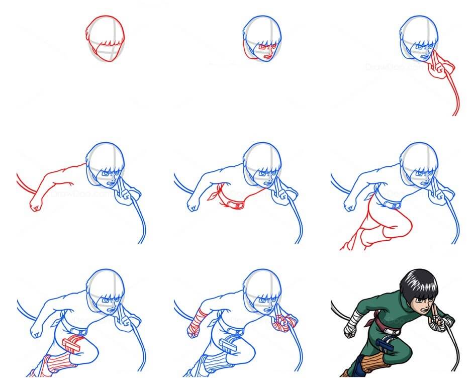 Jak Narysować Rock Lee