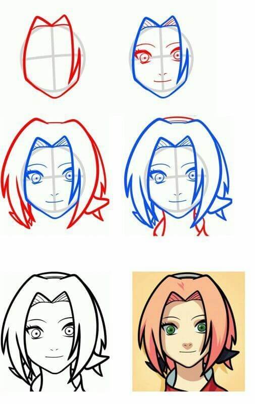 Jak Narysować Sakura z Naruto
