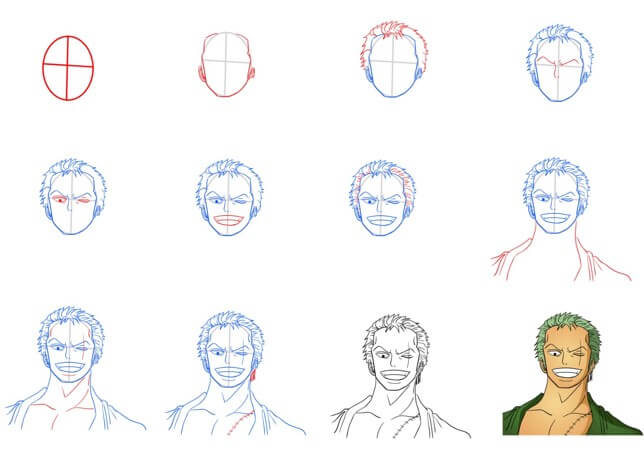 Jak Narysować Silny Zoro