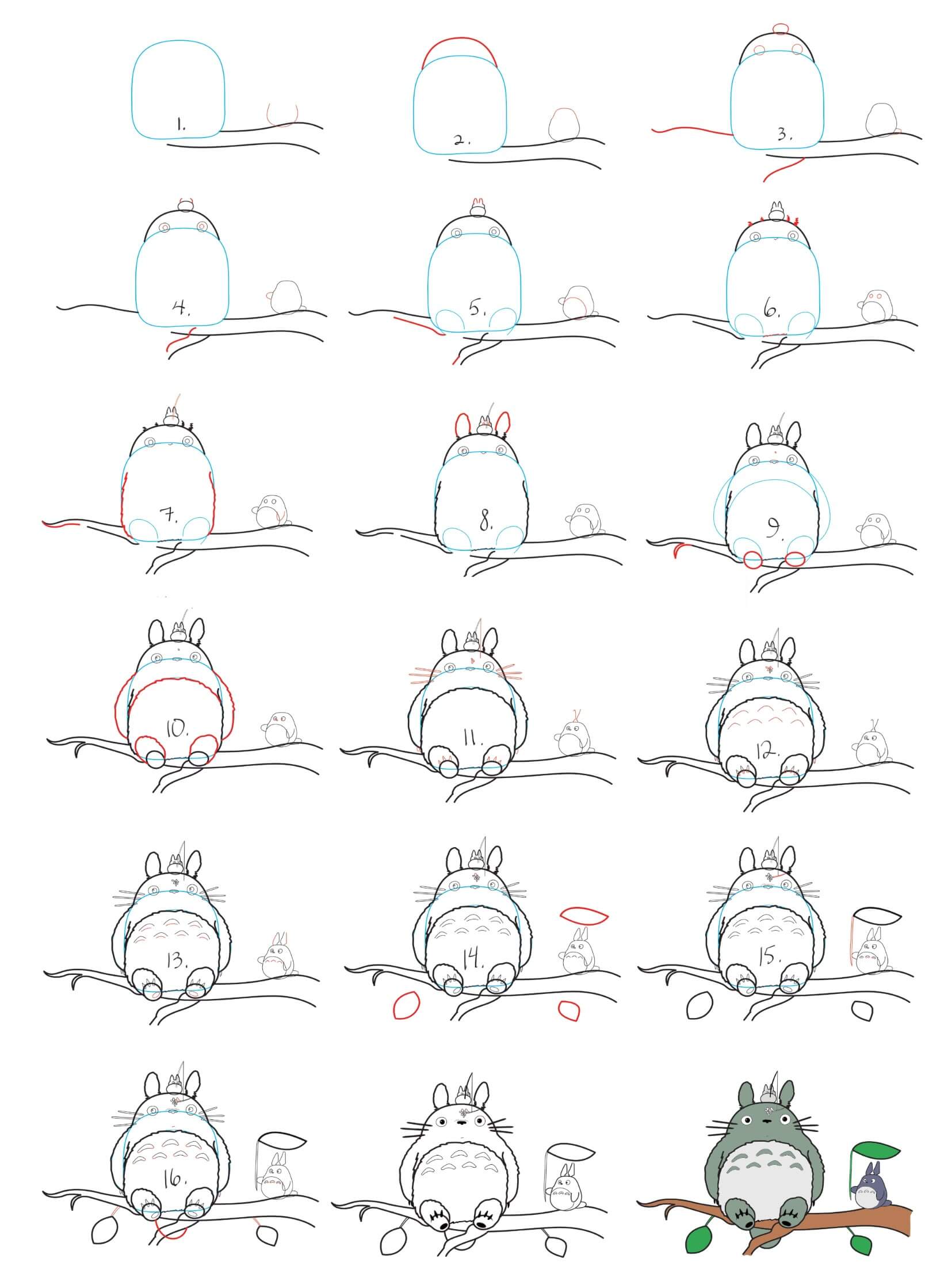Jak Narysować Totoro jesienią