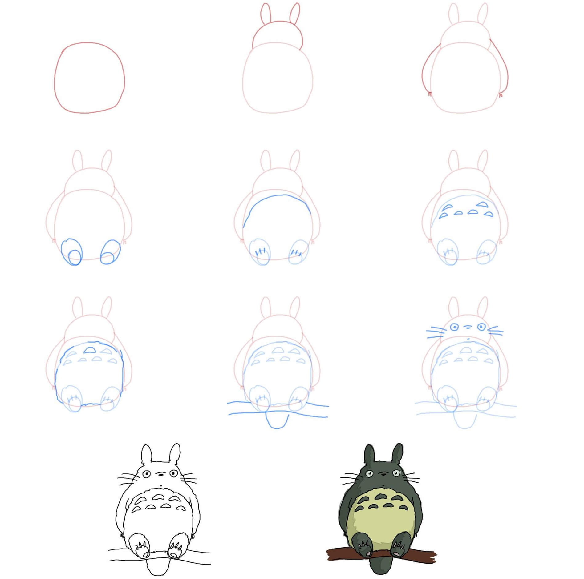Jak Narysować Totoro nocą