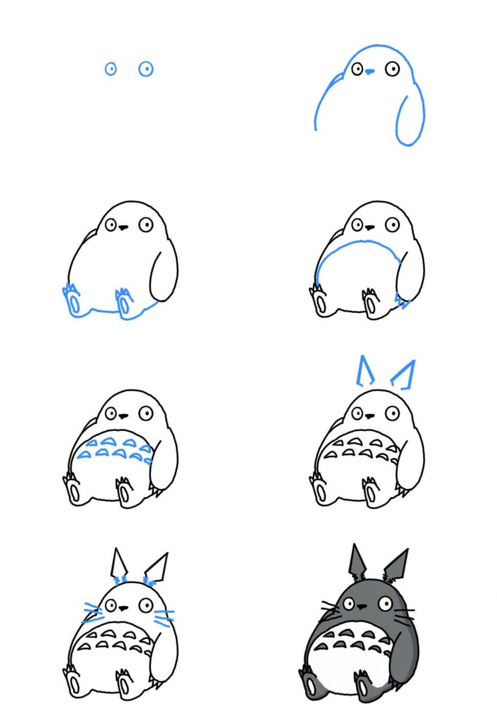 Jak Narysować Totoro w lesie