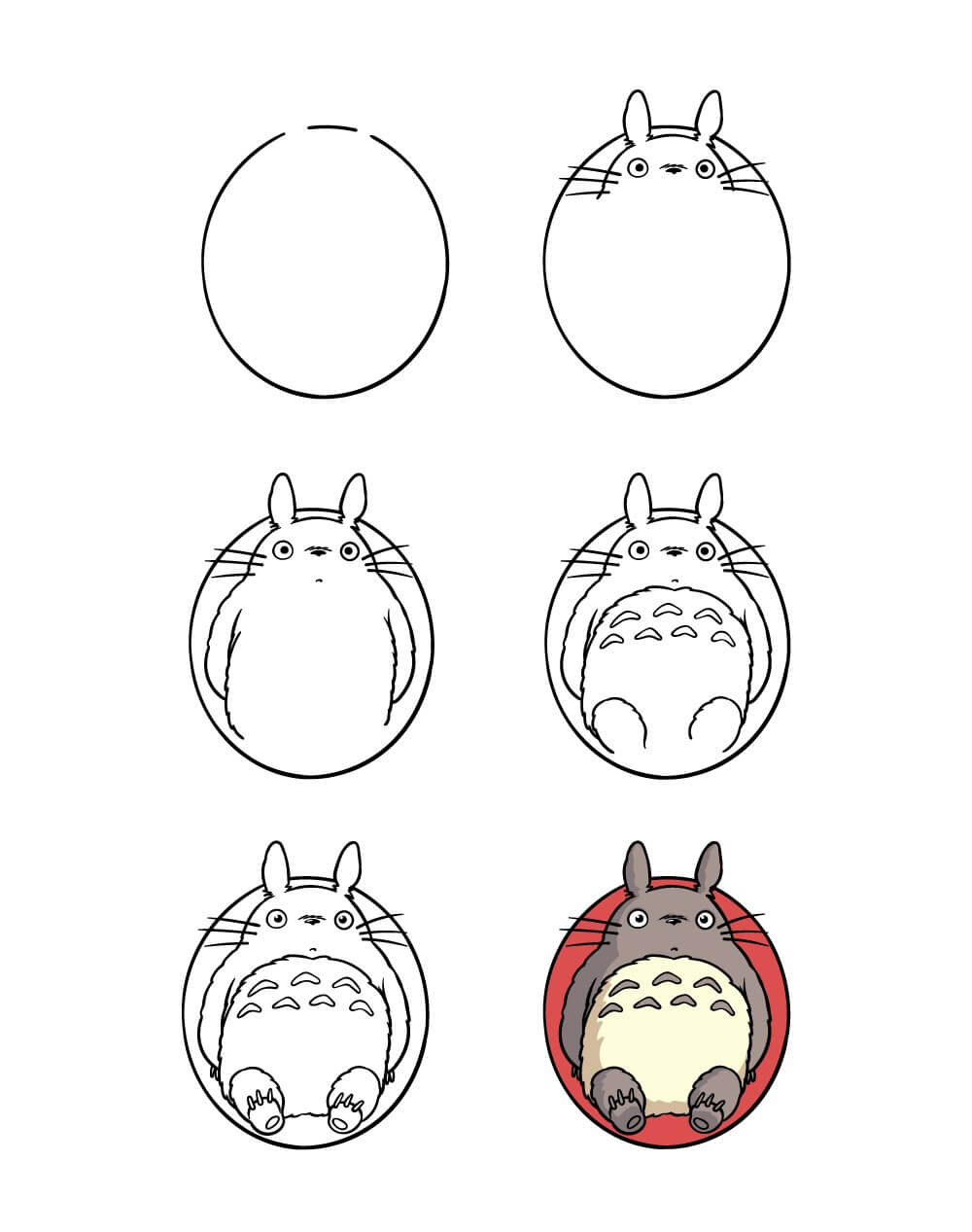 Jak Narysować Totoro wśród drzew