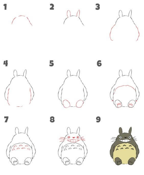 Jak Narysować Totoro z kotobusem