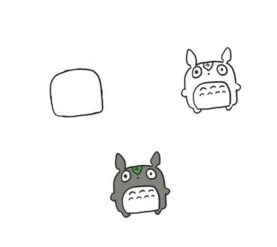 Jak Narysować Totoro z liściem