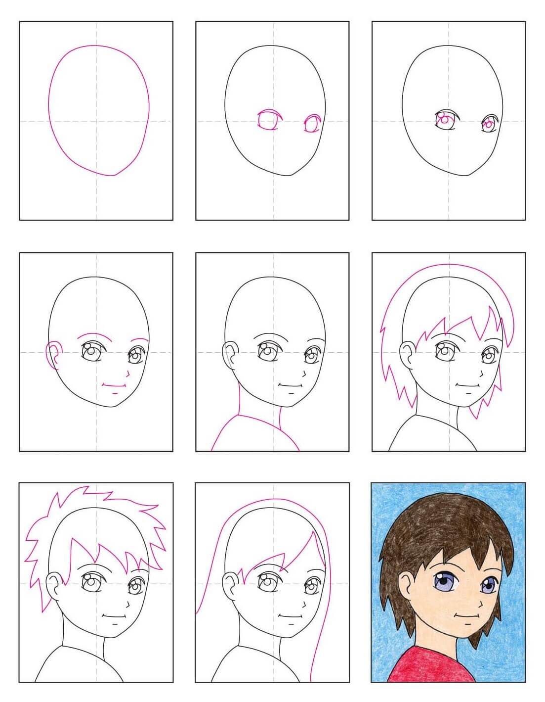 Jak Narysować Twarz manga