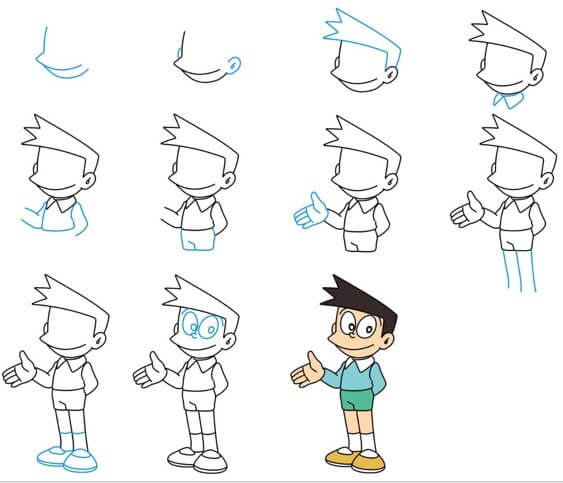 Jak Narysować Uśmiechnięty Suneo