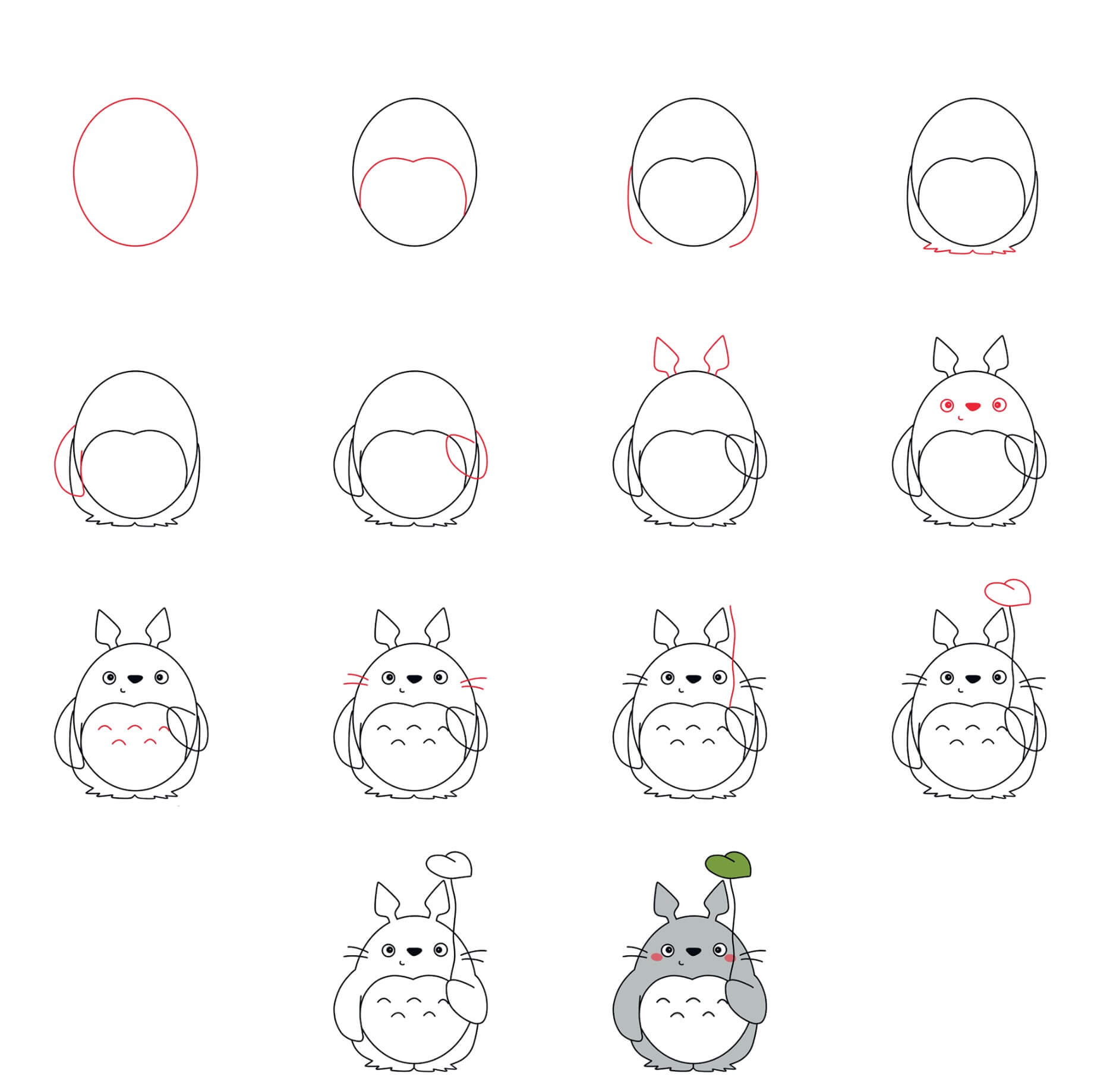 Jak Narysować Uśmiechnięty Totoro