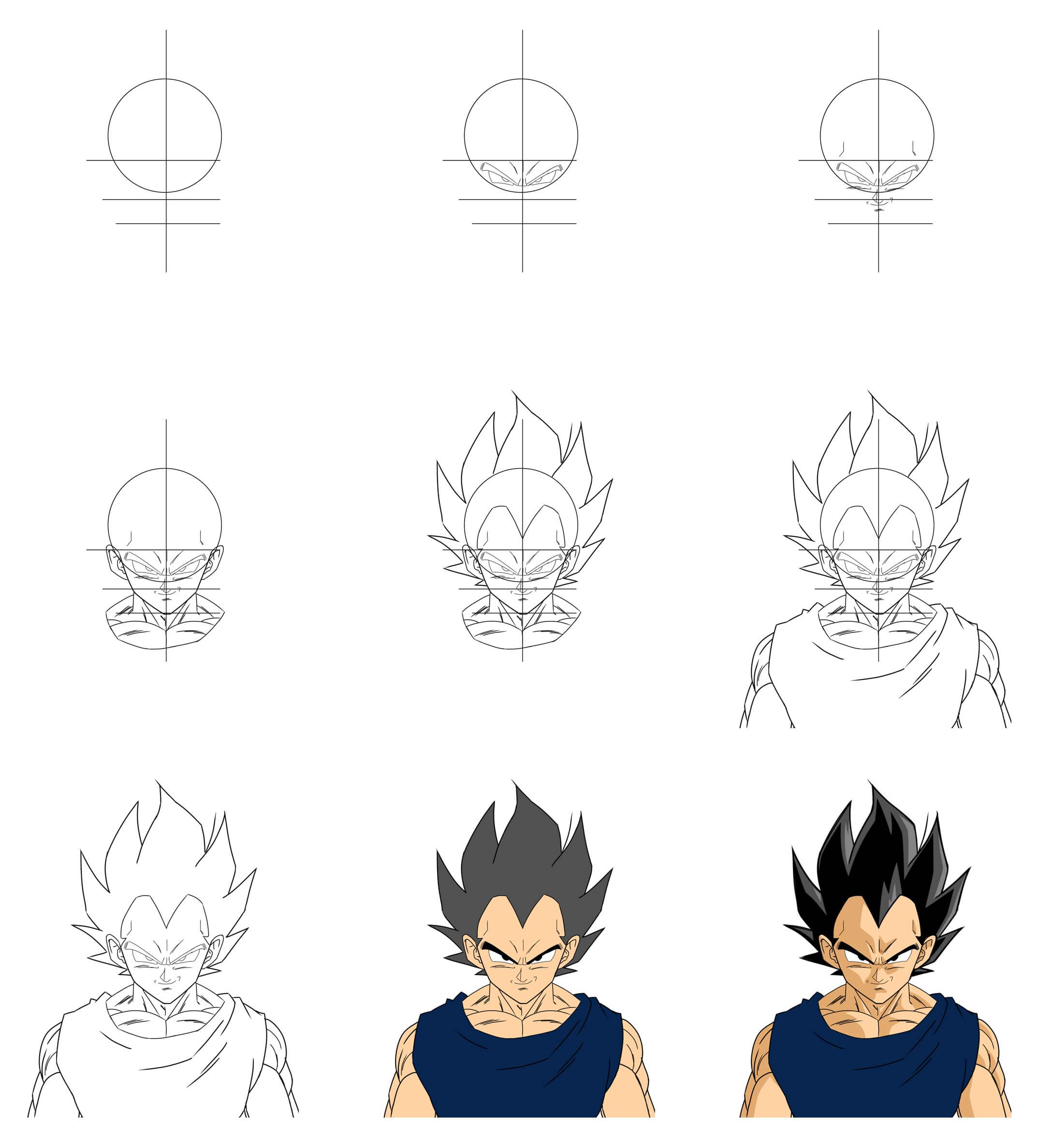 Jak Narysować Vegeta Ultra Ego