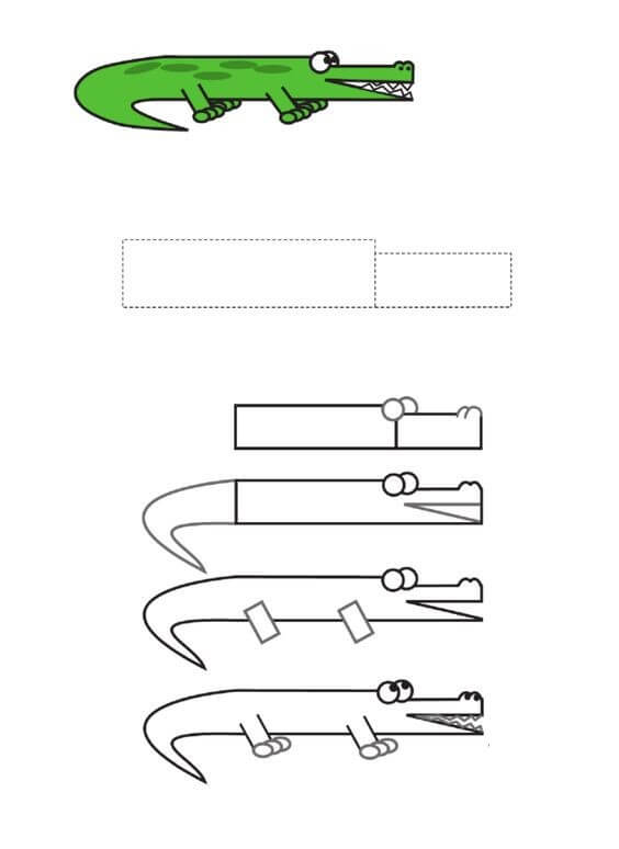 Jak Narysować Aligator na piasku