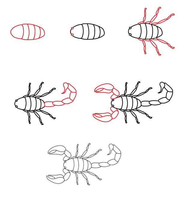 Jak Narysować Pustynny skorpion
