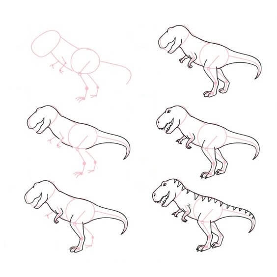Jak Narysować T-Rex o świcie