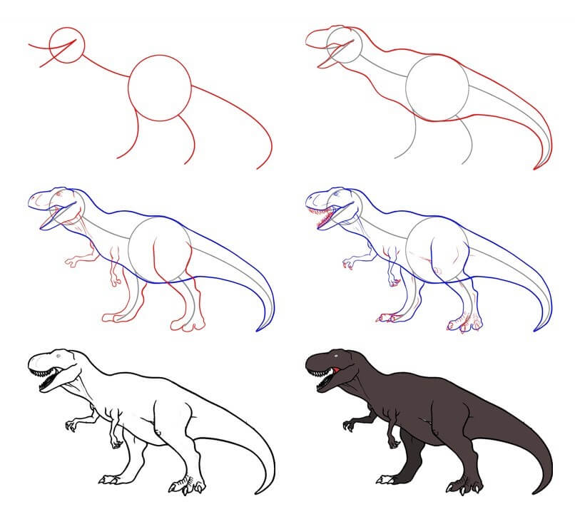 Jak Narysować T-Rex szybki