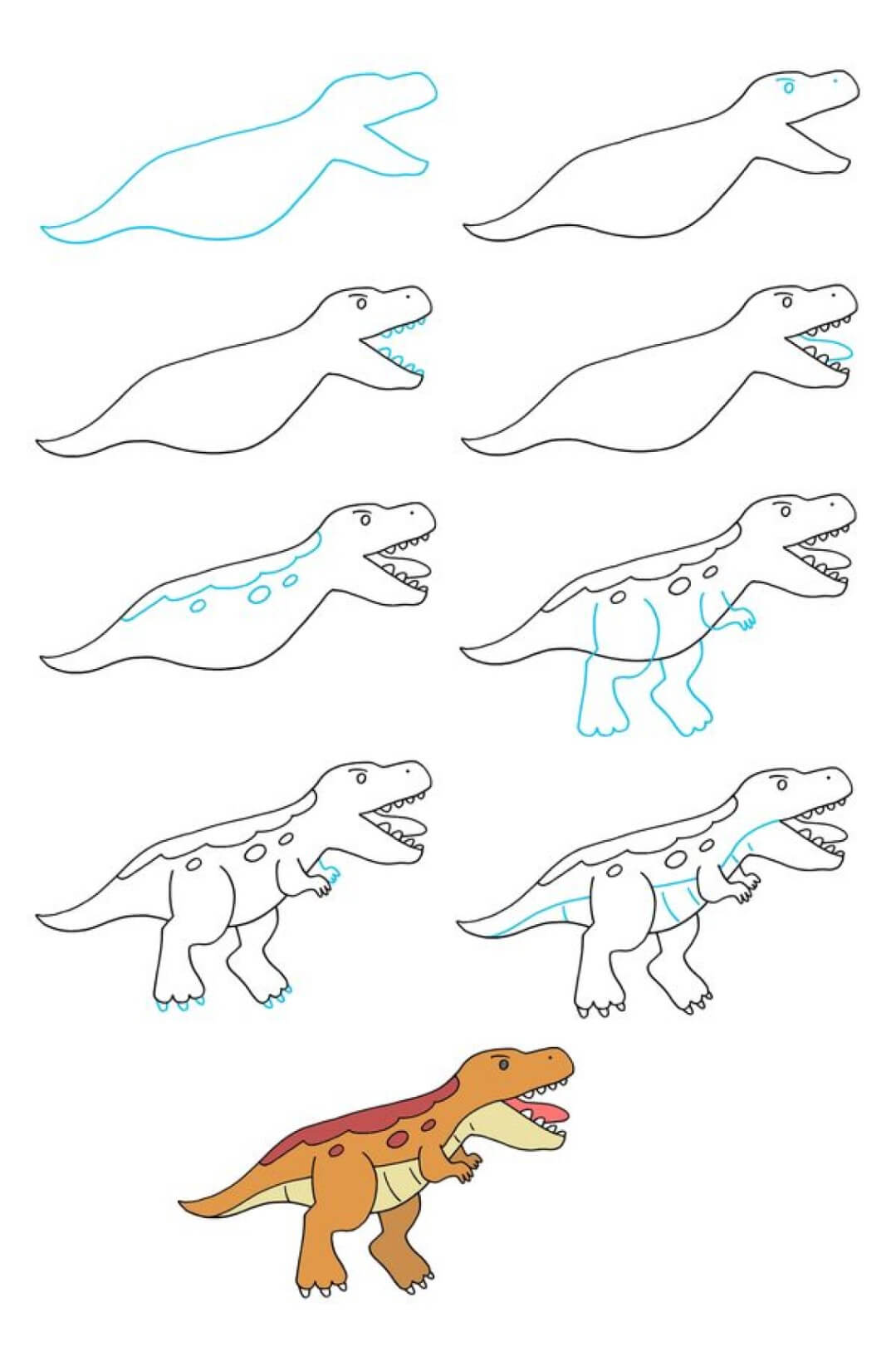 Jak Narysować T-Rex