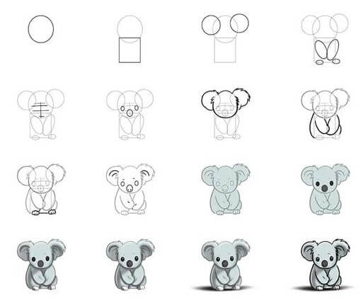 Jak Narysować Koala w zieleni
