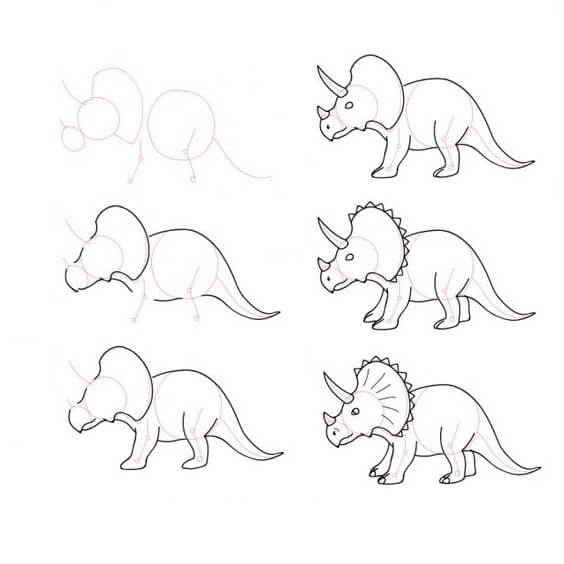 Jak Narysować Triceratops potężny