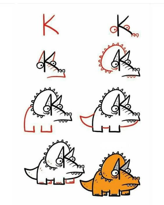 Jak Narysować Triceratops w dolinie