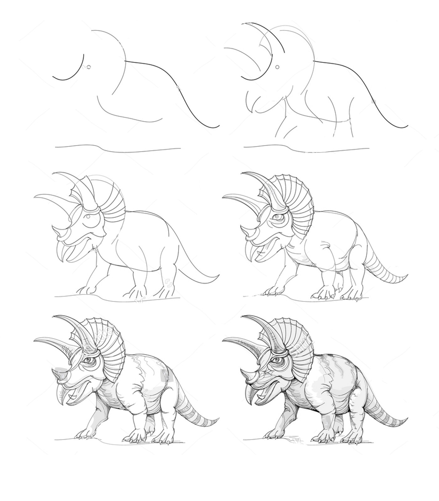 Jak Narysować Triceratops w gorącym klimacie