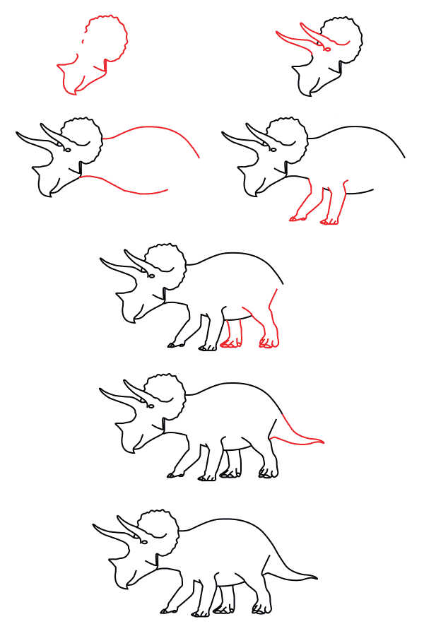 Jak Narysować Triceratops w naturalnym środowisku